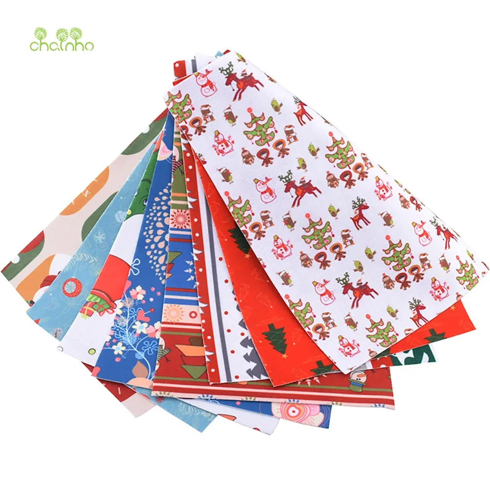 

Chainho, печатная Нетканая мягкая войлочная ткань, полиэстер акрил, Рождественская серия, DIY швейный материал для украшения, 20x30 см