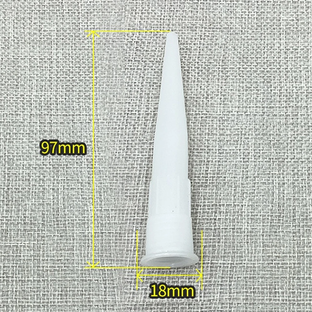 5-200pcs Glass Nozzles Plastic Glass Glue Caulking Gun Nozzles Sealant Silicone Caulking Tips Mouth Caps Home Construction Tools 6