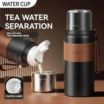 1L Stainless Steel Thermos Bottle Office Cup Vacuum Flask Water Thermal Tumbler Festival Gifts