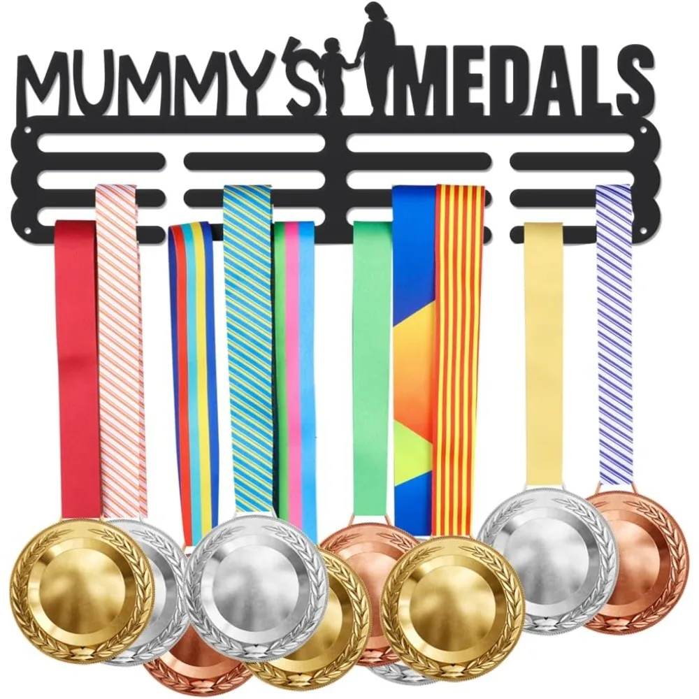 

Mummys Medals Medal Hook Medal Hanger Holder Display Wall Rack Frame Shelf Awards Ribbon Basketball Gymnastics Soccer Softball