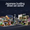 Cada LED City Japanese Style Canteen House Architecture Building Blocks Late Night Canteen Figures Bricks Toys for Kid Gifts 4