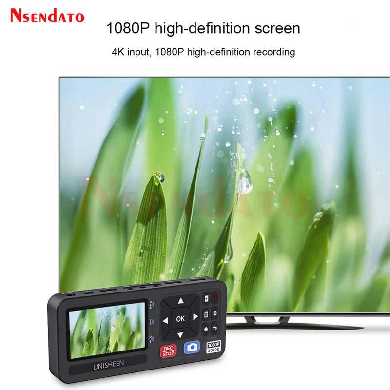 HDMI Video Capture Recorder With 3" Screen StandAlone Camera HDMI VGA YPbPr RCA Analog to HDMI video Capture Grabber Box Card