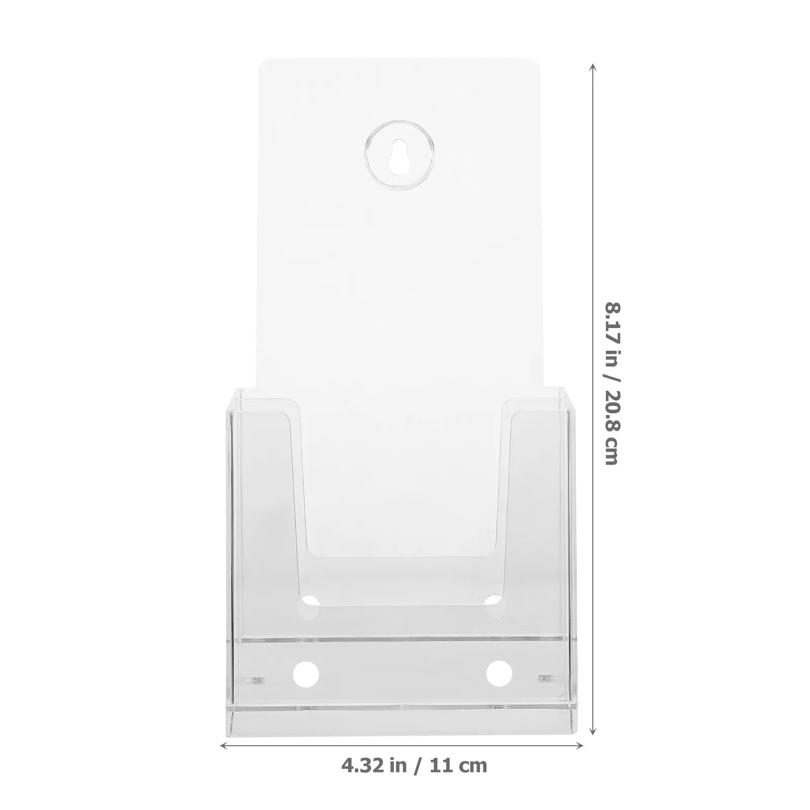벽걸이형 다층 아크릴 브로셔 홀더 데스크탑 스탠드 투명 리터러처 정리함 파일 랙 문서 정리함