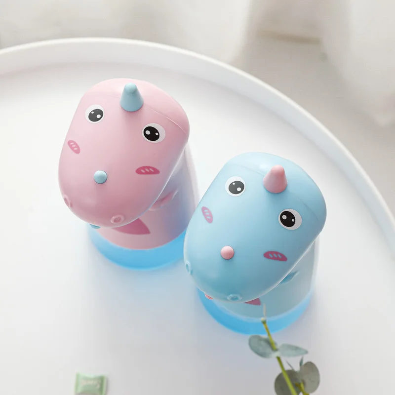 Unicorn Automatic Rechargeable Battery Soap Dispenser Foam Cute Cartoon Touchless Hand Sanitizer Bottle ABS Kid Bathroom 250ml soap dispenser hand sanitizer dispenser refillable bottle soap dispenser bottle foaming soap dispenser refillable plastic bottles foam pump bottle