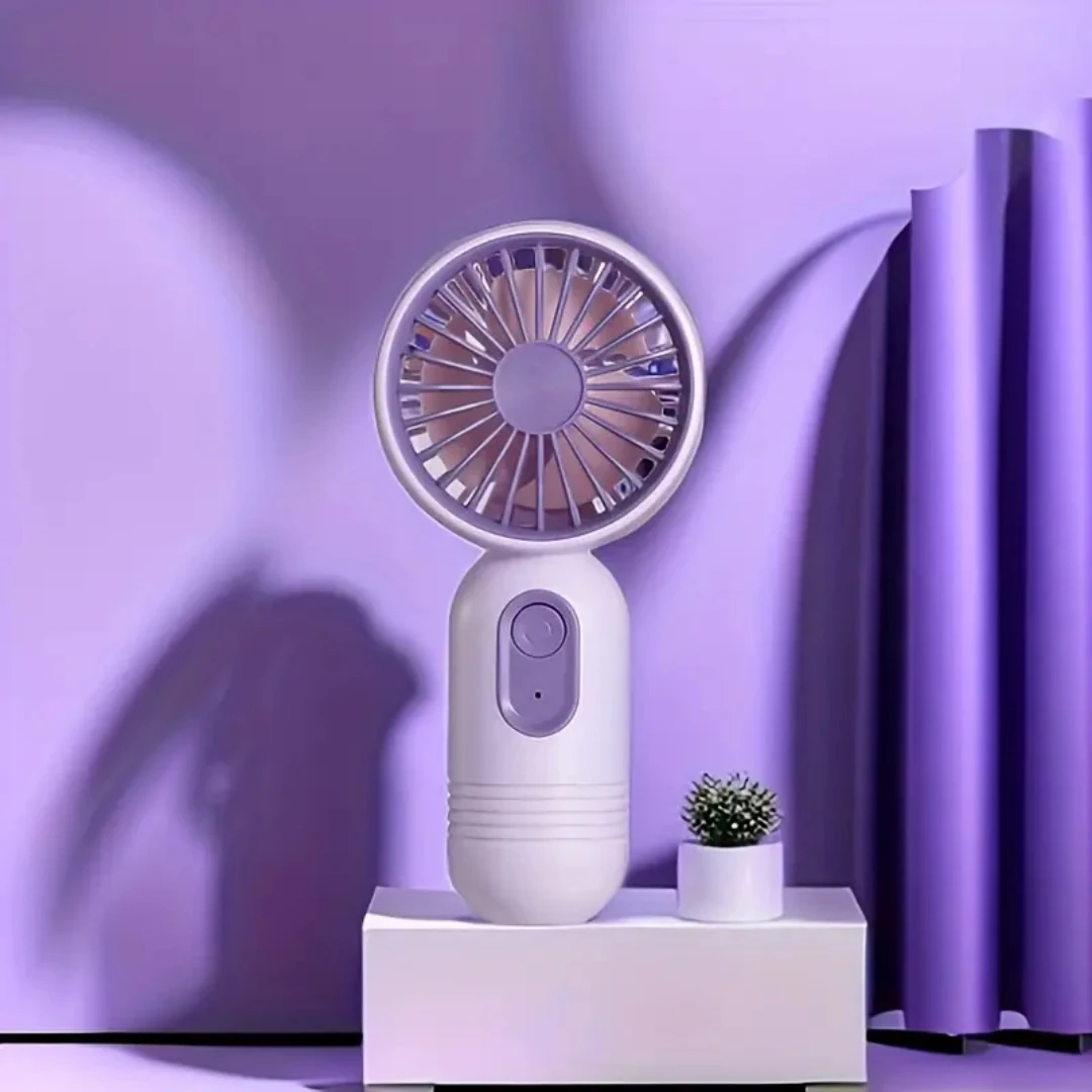 

Mini Portable Fan, USB Rechargeable, With 3 Speeds - Handheld Fan For Men And Women - Perfect For Office, Outdoor, Travel
