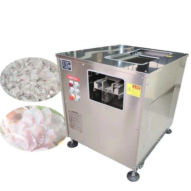 

Meat Slicing Machine For Pork Liver Beef Belly Fish Meat Squid Fresh Meat Oblique Slicing Machine