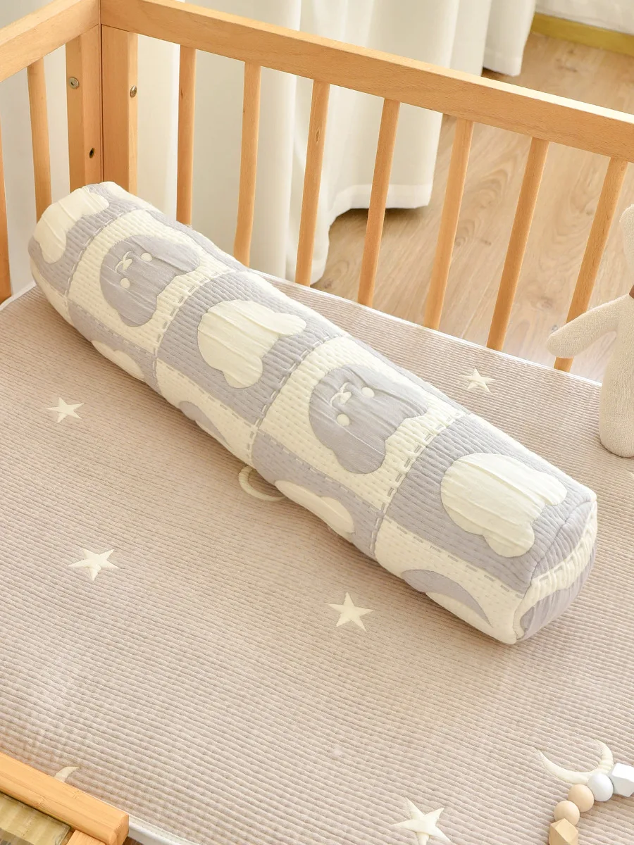 Baby Pillow Cylinder Comfort Side Sleep Neck Protection Pillow Baby Bed Long Fence Child Bed Cushion Anti collision CJ194