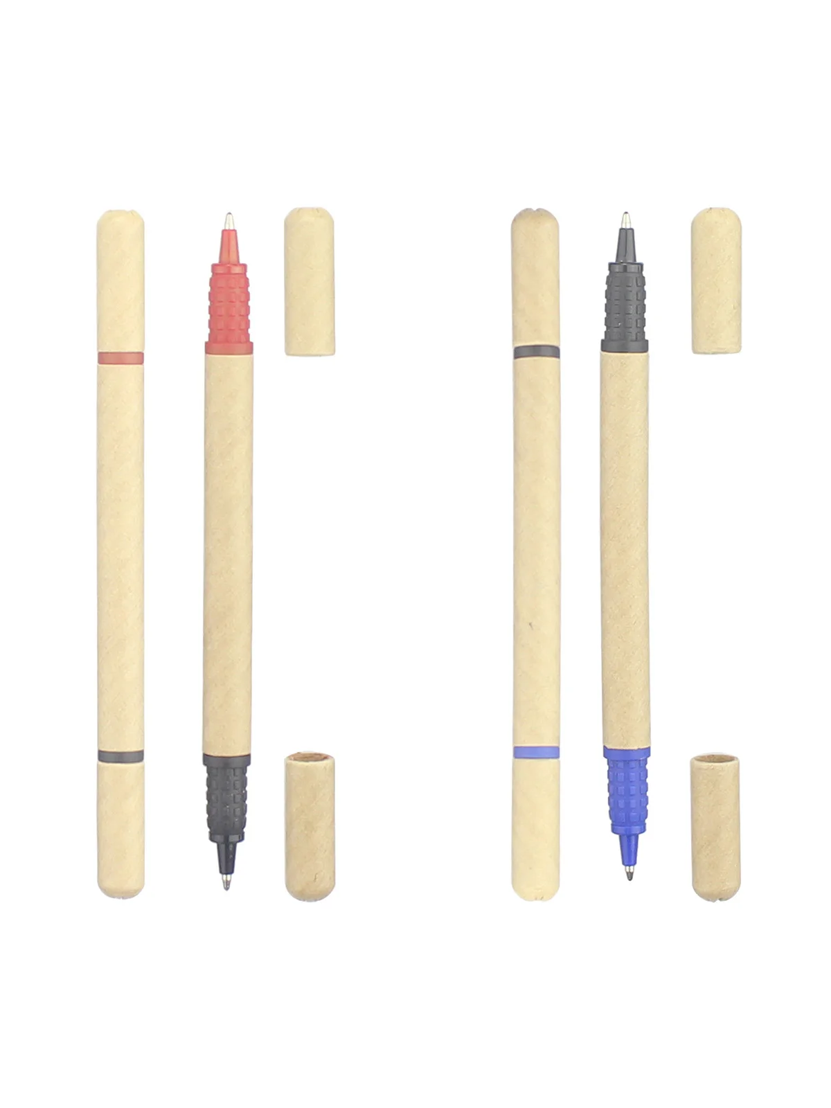Dual Refill Eco Ball Pen Recycled Paper Ballpoint Pen Promotional Gift Pens Personalized Giveaway