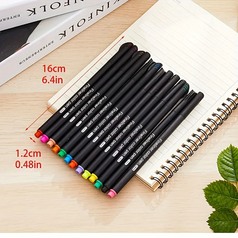 Art Marker Pens 12/24/36/48 Art Colored Pens Fine Point Markers Fine Tip Drawing Pens Fineliner Pen Journaling Writing Note Art Office