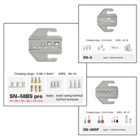 6 In 1 CRIMPING คีม SN-58B 5 Jaw Kit สําหรับ 2.8 4.8 6.3 VH2.54 3.96 2510/หลอด/insated เทอร์มินัลไฟฟ้า CLAMP เครื่องมือ 2