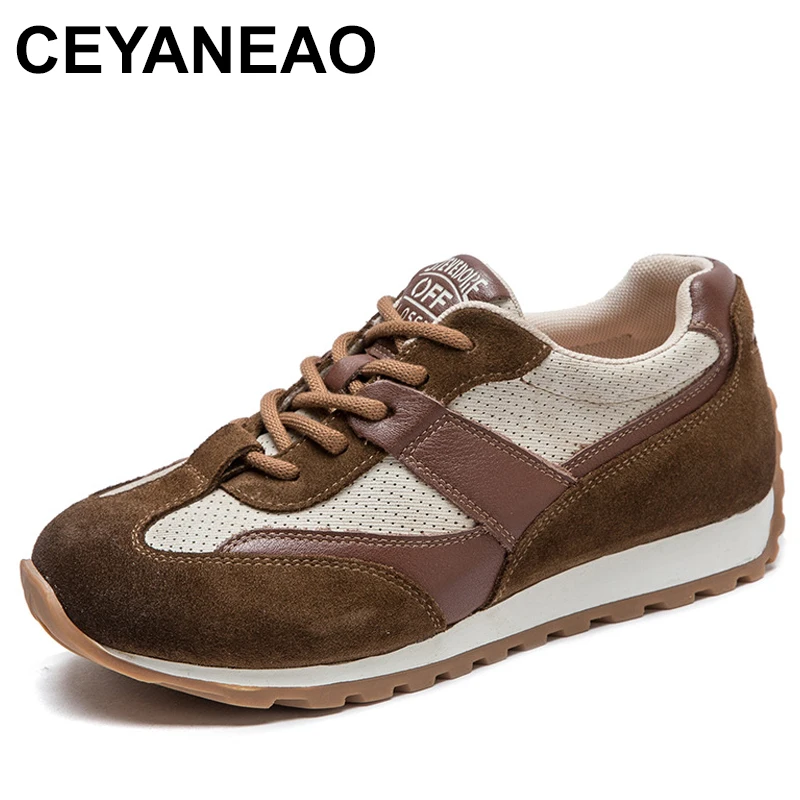 

Лоферы женские из воловьей замши, натуральная кожа, на платформе, на шнуровке, Вулканизированная плоская подошва, демисезонные