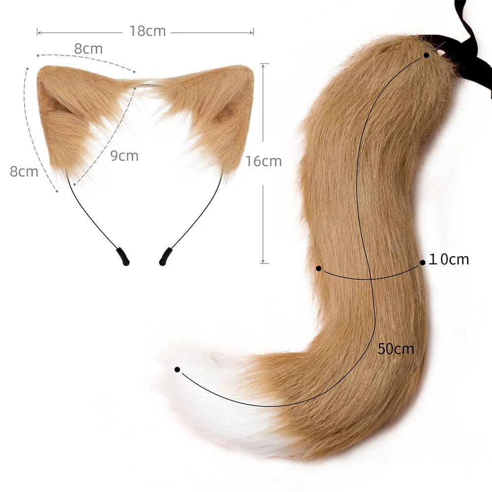 

COS Anime Beast Ear Beast Tail Wolf Ear Cat Ear Fox Ear Headband Custom Cosplay Kawaii Role Playing Props