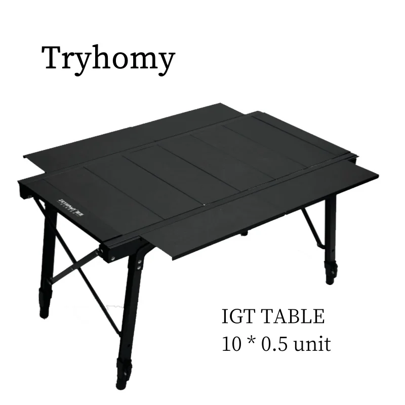 Tryhomy-キャンプ用IGTテーブル ポータブル アルミニウム合金 超軽量折りたたみテーブル バーベキューデスク ピクニック 新品 S498a5fac26e84a55a44b298e1c40a