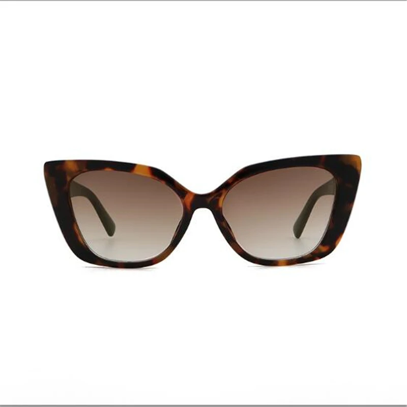 

2023 Popular new cat-eye big face sunglasses for women metallic letter accessories luxury glasses for women sunshade sun protect