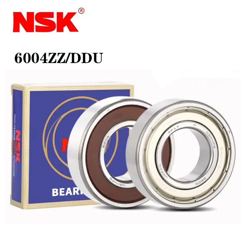 Japan Original NSK Deep Groove Ball Bearing 6004ZZ 6004DDU 20*42*12mm ABEC-9 High Precision Speed Metal Rubber Sealed Bearings