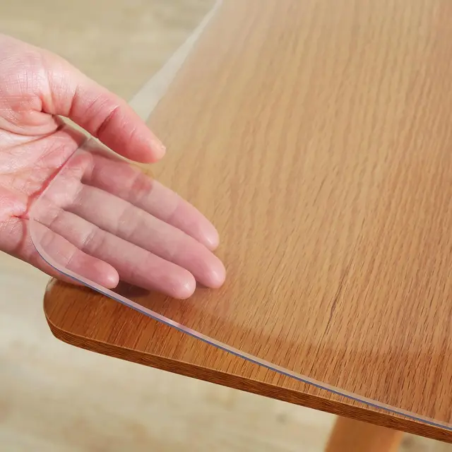 Warmstar Clear Table Protector 2Mm Thick, 40X78Inch Clear Table Cover Protector, Plastic Table Cover, Clear Desk Mat Desk Pad,