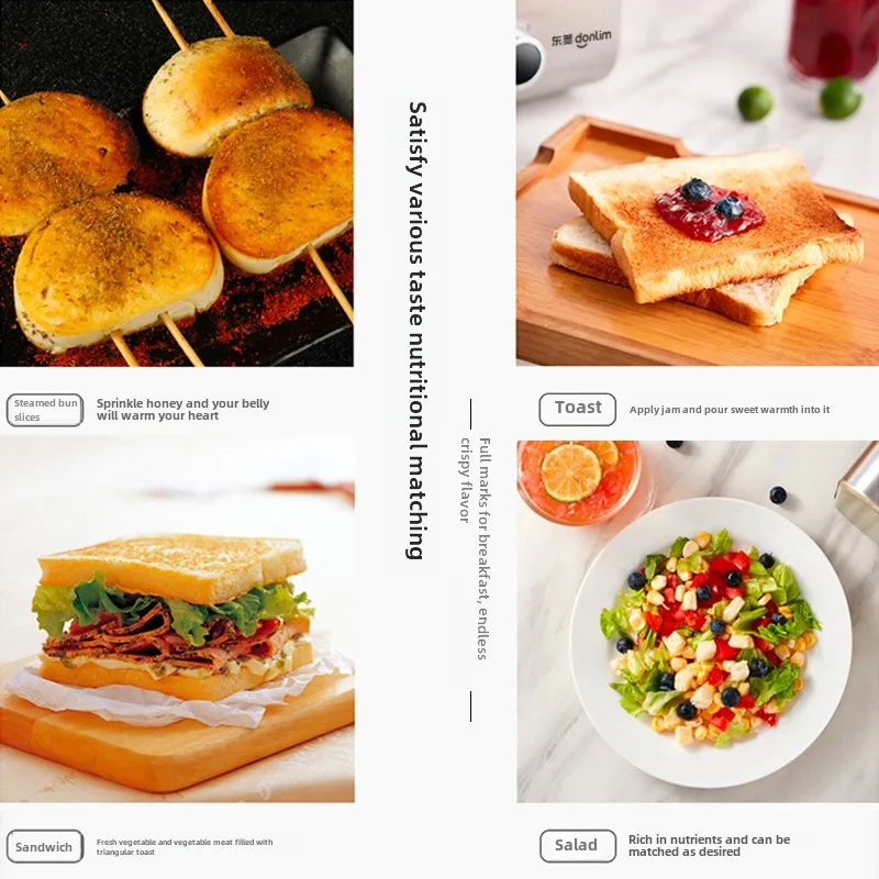 220V DL-8117 Breakfast Maker Turtle Driver Toaster Toast Household Small Multifunctional Kitchen Toaster Cooking Appliances 3