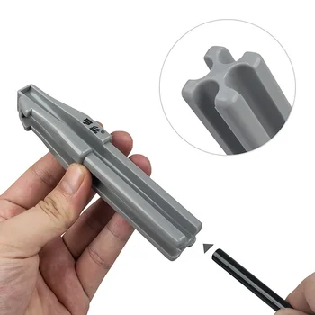 Temperamatite per sopracciglia in legno Temperamatite per sopracciglia Temperamatite per principianti Machete Matita per sopracciglia Aiuto in legno