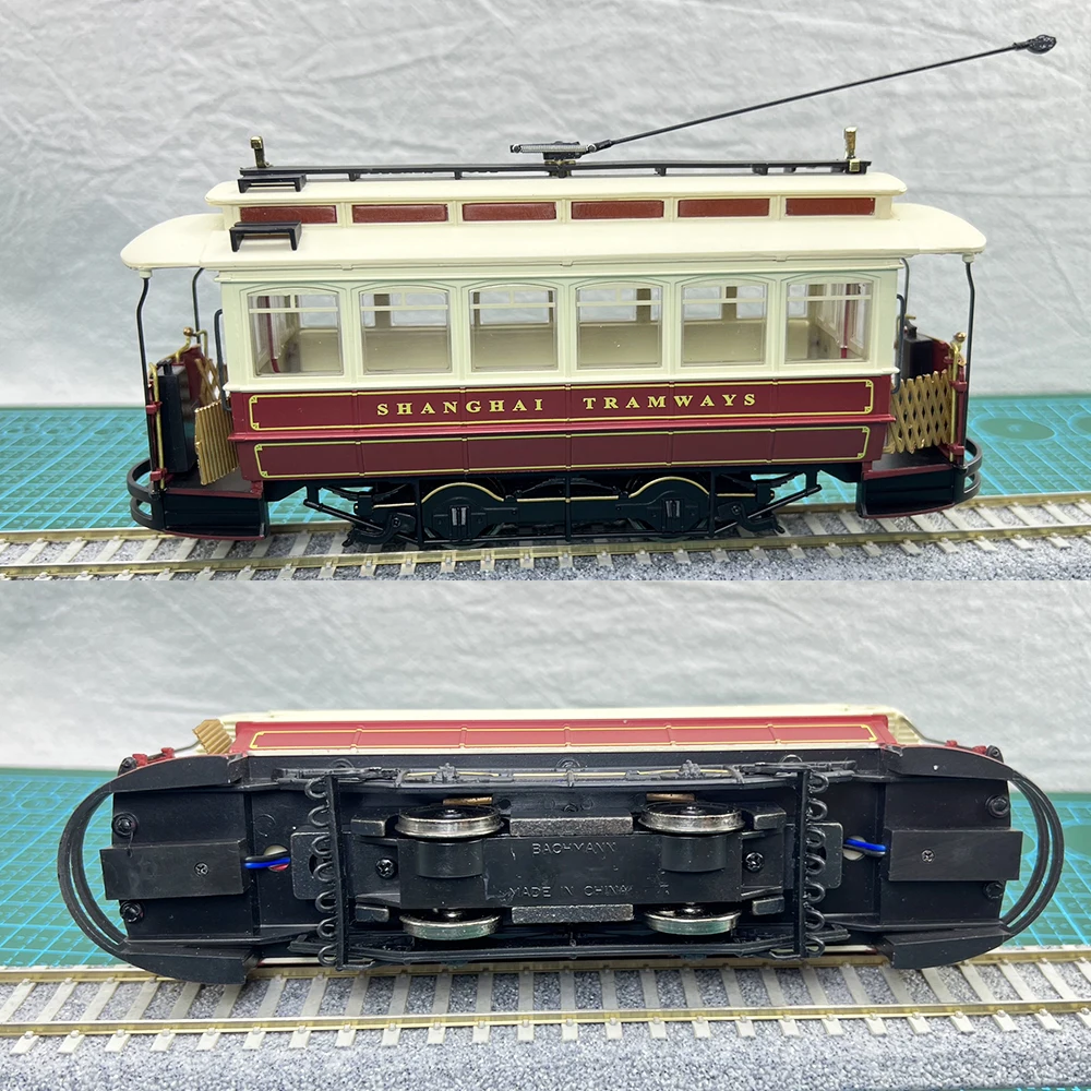 Modello Di Treno Bachmann Ce00203 On30 1/48 Vecchio Modello Di Tram Shanghai Con Luce Interna