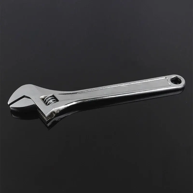 Universal Multifunctional Activity Short Handle Large Opening Adjustable Wrench Plumbing Installation Bathroom 2