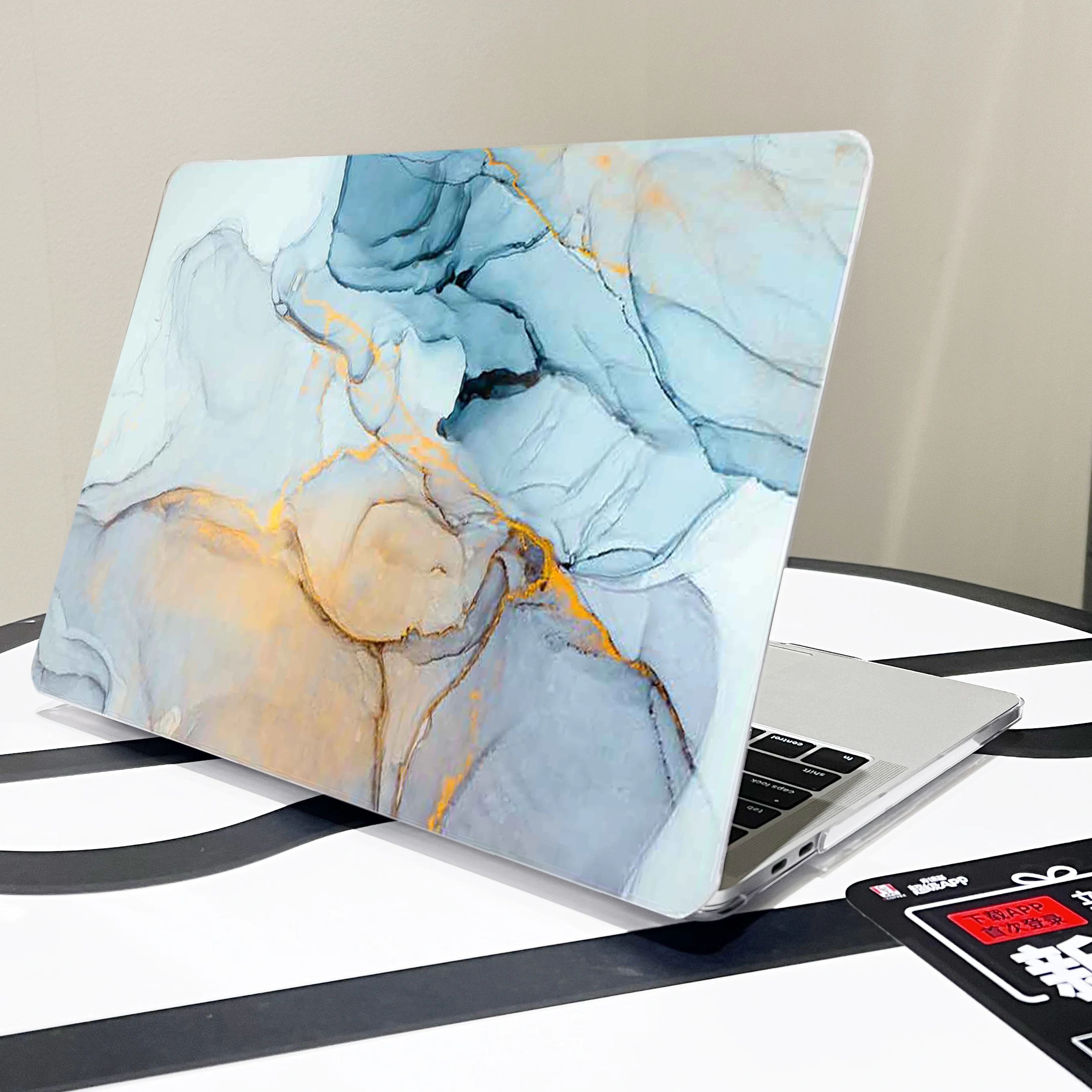 Custodia Rock Skin Per Microsoft Surface Laptop 3/4/5 13.5 15 12.4 Pollici Go 2 (2022 /2020) -Protezione A Scatto Su Hard Shell Cove