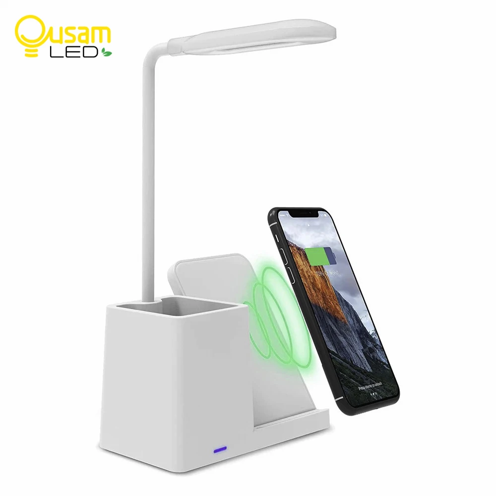 Wireless Charging Table Lamp Pen Holder Wireless Charging Desk Lamp