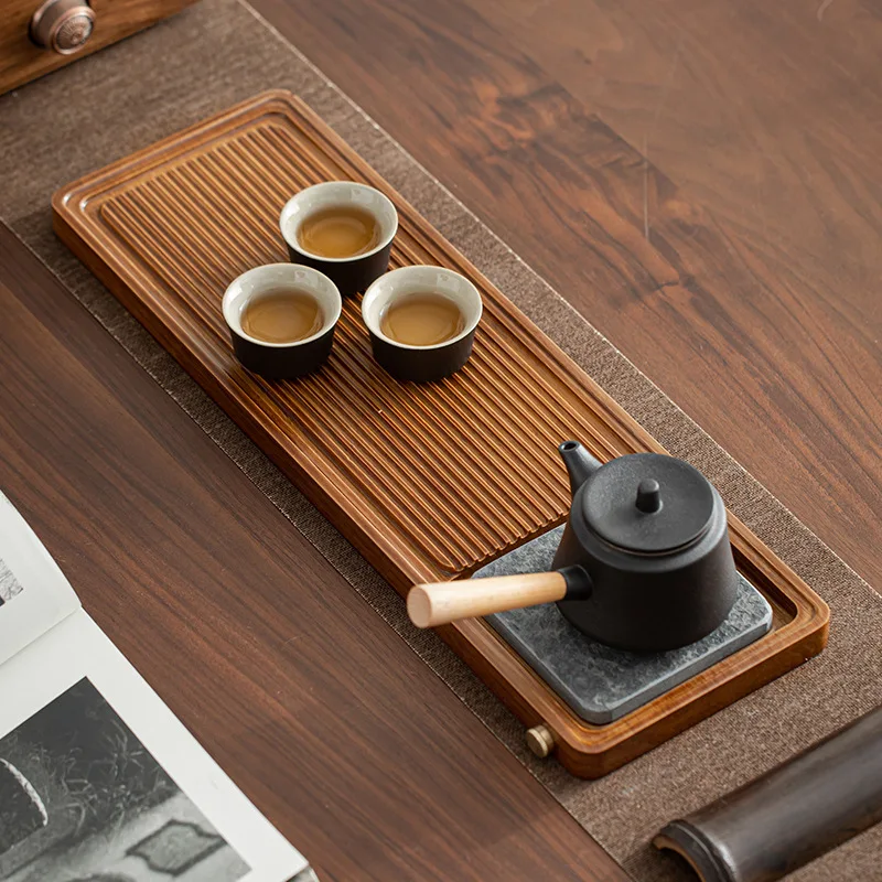 

Два варианта использования бамбуковые 3 размера китайские декоративные чайные подносы Подставка под чайник для гостиной декоративные подносы набор для чайной церемонии кунг-фу