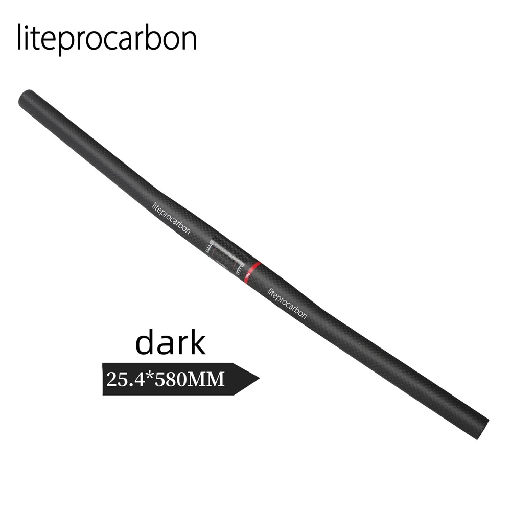 Bicycle 25.4mmx580 handle folding bicycle carbon fiber straight handle for brompton Super light bar