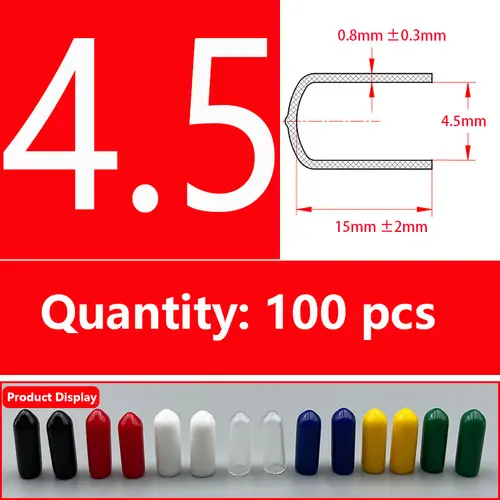 Rubber Cap Sleeve Soft Elasticity Silicone Protective Cover  Sealing Plug Thread Protection Sleeve Black Red White Blue 1.5-24mm - Image 9