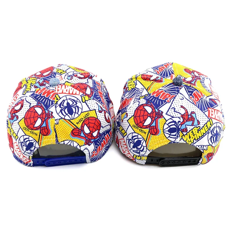 MINISO Disney Anime Spiderman Children Hat Mickey Mouse Baseball Cap Marvel Baby Girls Boys Hip Hop Cartoon Hat Kids Sun Hats 2
