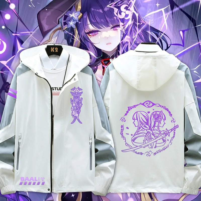

Hutao Kazuha Genshin Impact Long Sleeve Coat Jacket Unisex Hoodie Zipper Fashion Cool Hooded Sweatshirt Top Cosplay Costume Gift