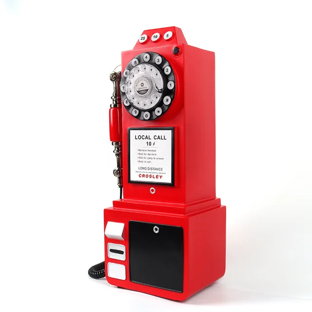 Newest Arrival Antique Recorder Decoration Wedding Audio Guestbook Telephone Booth Vintage Audio Guest Book Phone