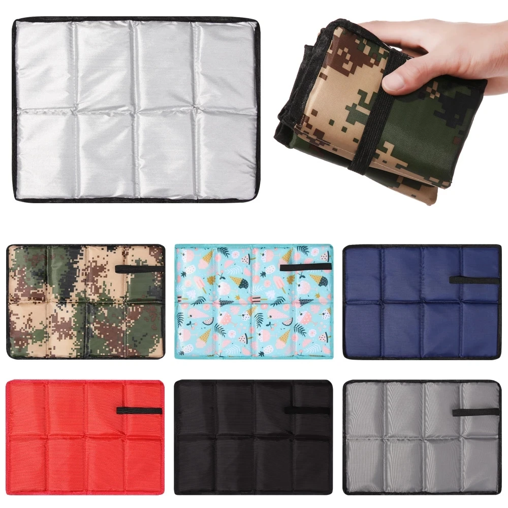 Waterproof Oxford Cloth Portable Folding Camping Mat Foam Sitting Pad Beach Mat Prevent Dirty Hiking Small Picnic Seat Outdoor foam pad camping mat picnic mat