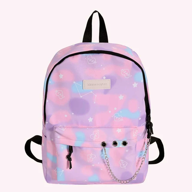 Mochila escolar feminina de alta qualidade, bolsa para jogos e escola com  glitter de couro pu, mochila holográfica