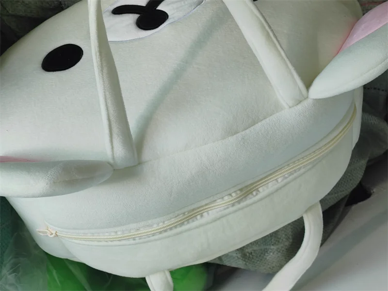 Borse tote in peluche Rilakkuma Korilakkuma per donna, borse a tracolla grandi e carine, borsa da viaggio anime kawaii con testa di orso bianco - immagine 4