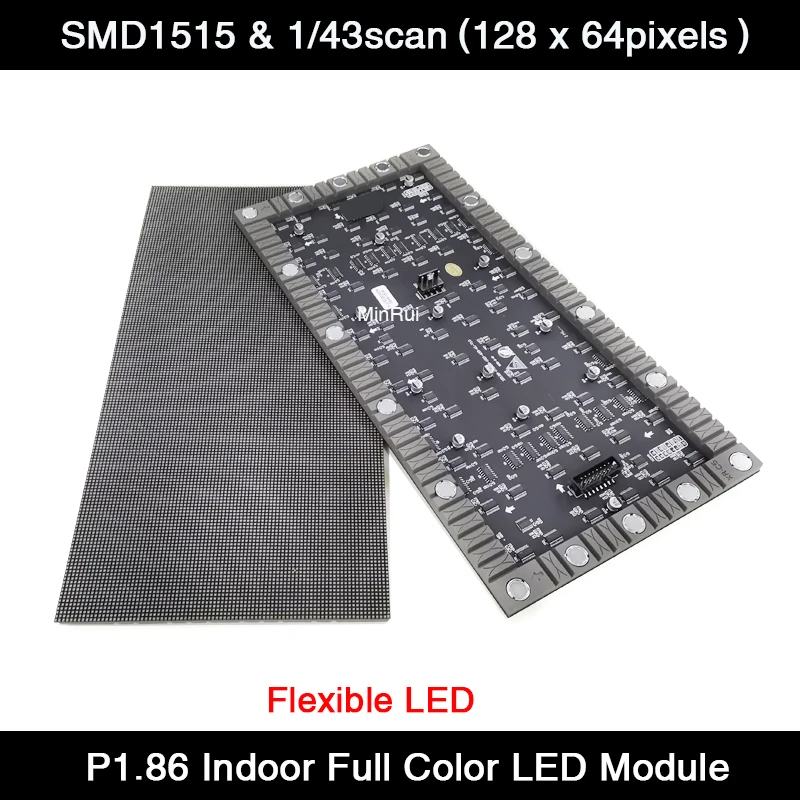 Indoor Flexible Full Color P1.86 SMD LED Display Module Matrix HD LED