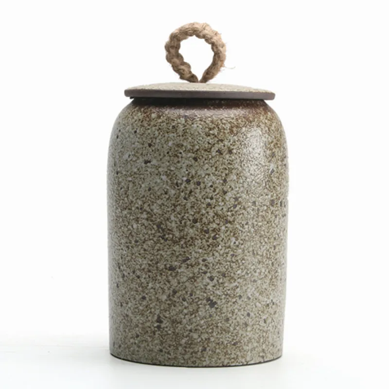 Household Ceramic Sealable Tea Cans Kitchen Condiment Distribution Cans Dried Fruit Candy Storage Home Decoration Ornaments tea tin box tea canister ceramic storage jar