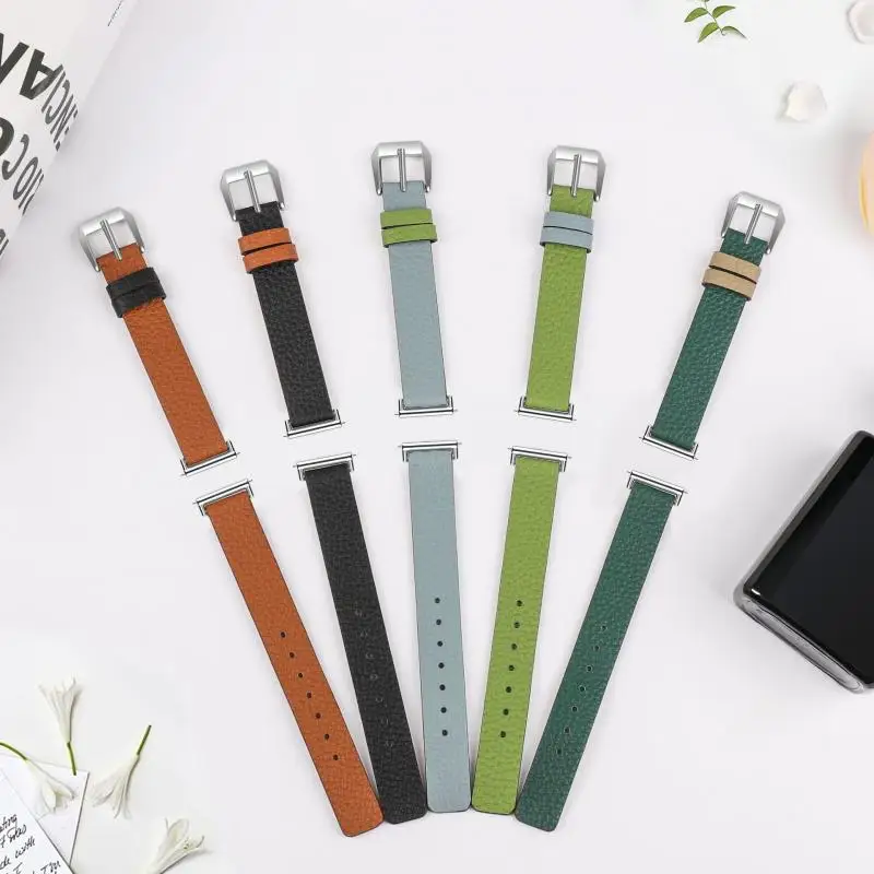 Premium 18mm Genuine Leather Watch Strap - Elegant Replacement Band