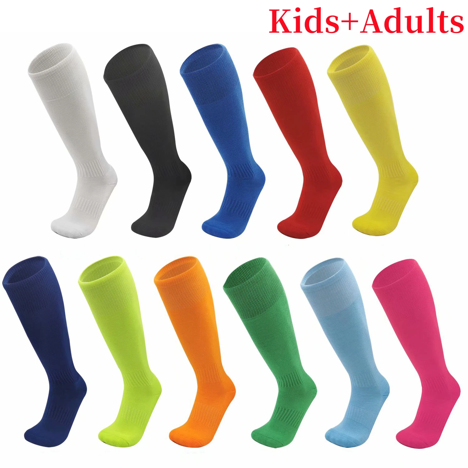 

Breathable Outdoor Sports Soccer Football Socks Rugby Stockings Over Knee High Volleyball Baseball Hockey Kids Adults Long Socks