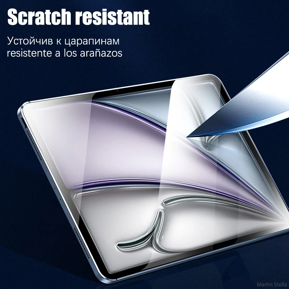 2Pcs HD Scratch Proof Tempered Glass Screen Protector For ipad Air 11 2024 M2 Free Bubble Protective Film 5