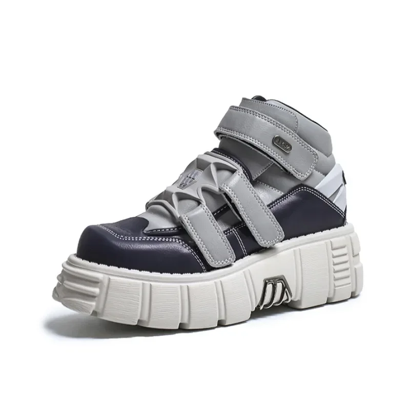 

2024 Autumn New Retro Punk Shoes Platform Shoes Metal Casual High Top designer shoes sneakers