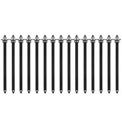 15 - Piece Cable Management and Wire Organizer Set (Black)
