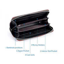  Genuine Leather Wallet Women 2022 NEW RFID Protection Women Wallet with Credit Card Holder Ladies Luxury Wallet Bag 