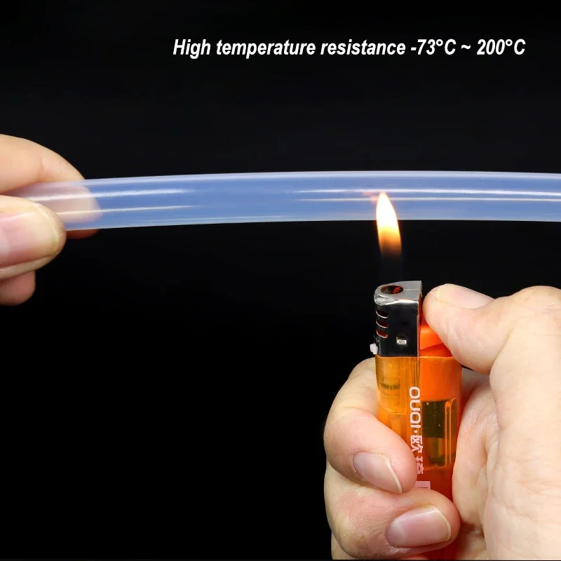 1~10M PTFE Tube FEP Insulated Hose Transparent ID 0.5 1 2 2.5 3 4 5 6 7 8 10 mm Extruder J-head Rigid Pipe For 3D Printer Parts ptfe tube