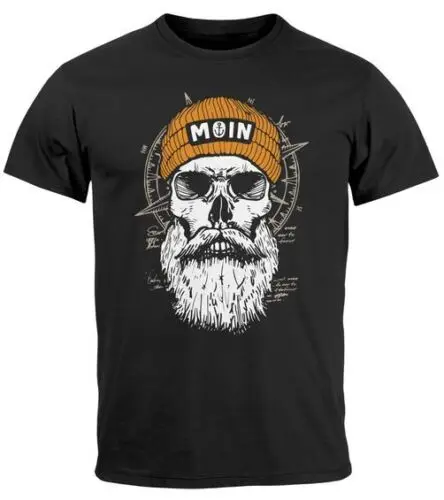 

Футболка Herren с принтом МОиН череп Windrose Kompass Totenkopf с принтом спереди