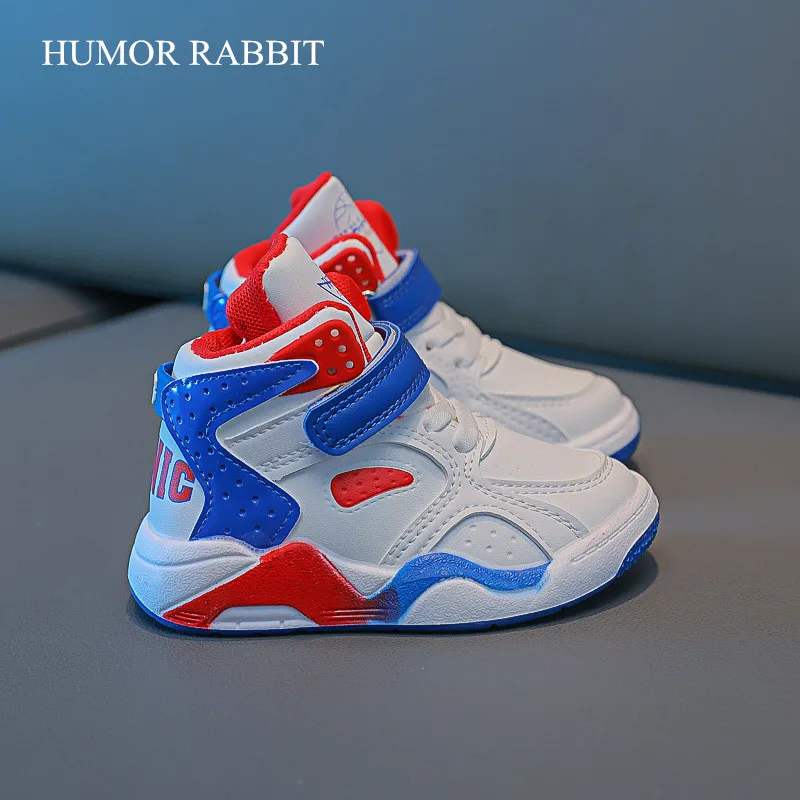 Kids Fashion High-top Sneakers for Boys Girls Shoes Breathable Sports Running Shoes Lightweight Children Casual Walking