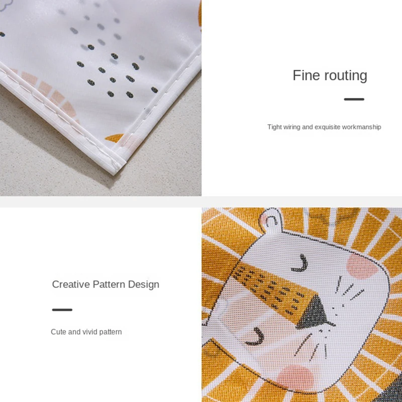 Dust Cover Refrigerator Dust Cover with Storage Bag Washable Multi-purpose Printing Protection Cover for Household Washing Machine Cabinet