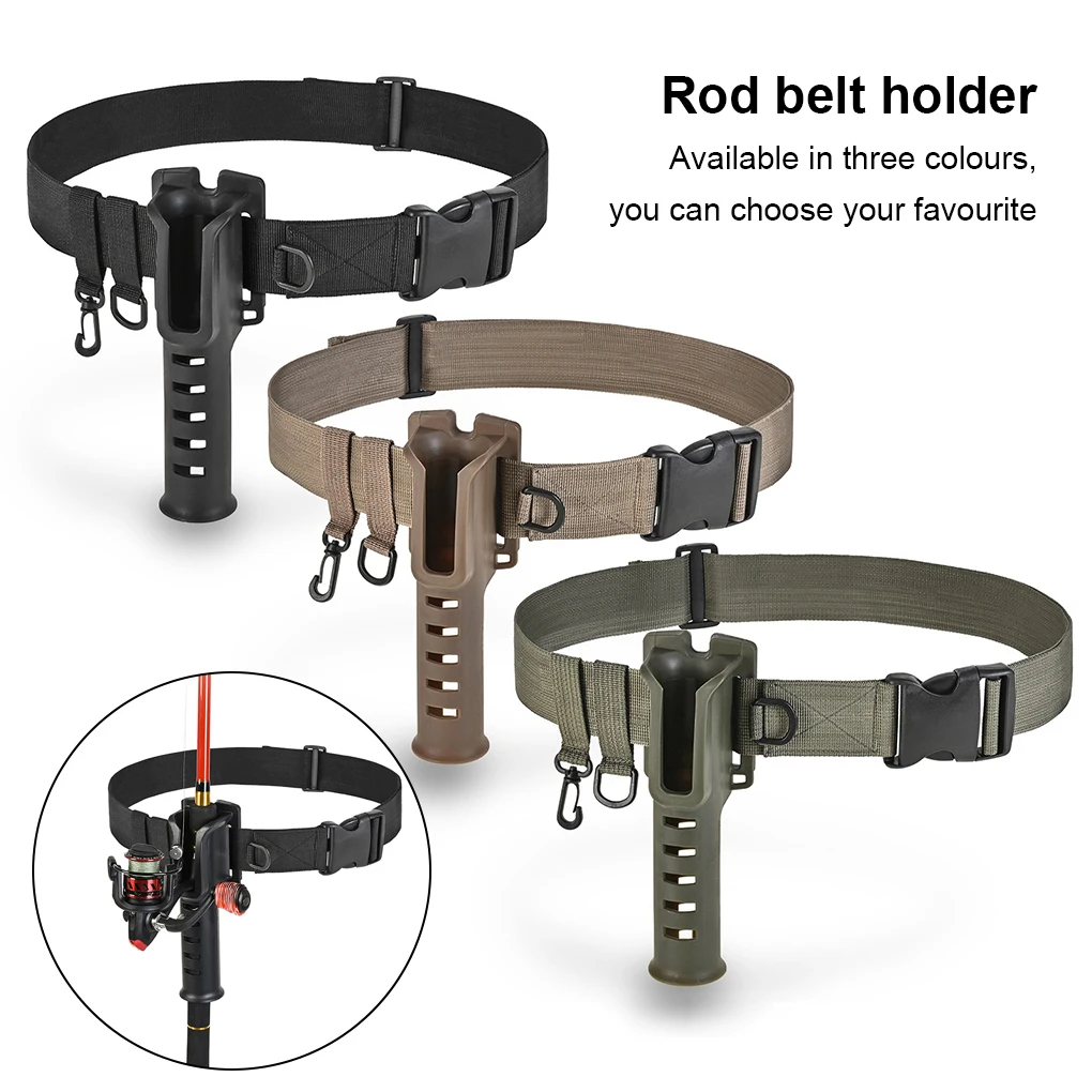 

Fishing Rod Holder Waist Belt Pole Rack Stream Reel Bracket Tackle Khaki