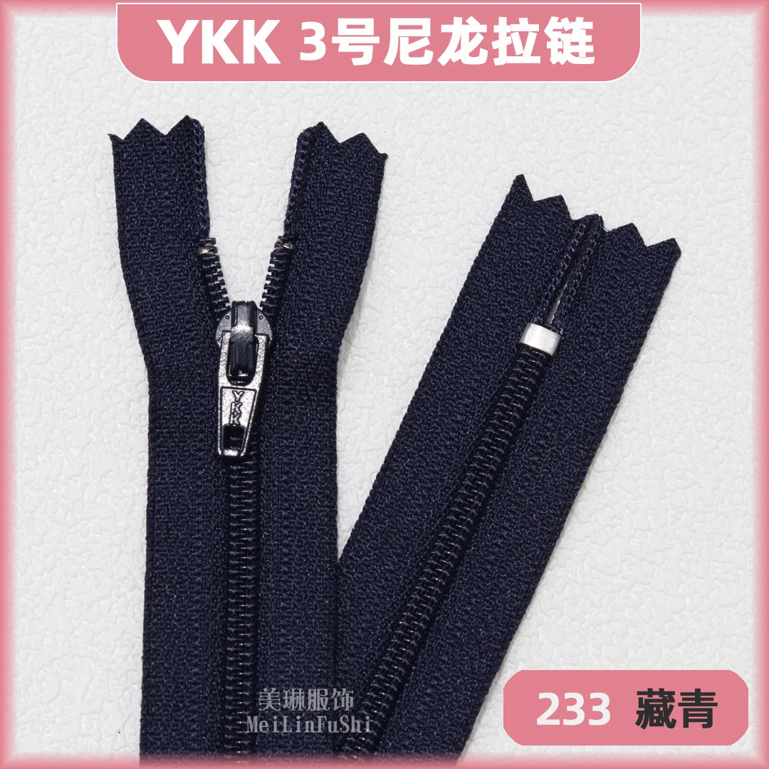 30 50 100 Stück YKK3 # Nylon-Reißverschluss mit geschlossenem Ende, 18 cm, Bekleidungszubehör, Original-Hosenreißverschluss – Detail 36