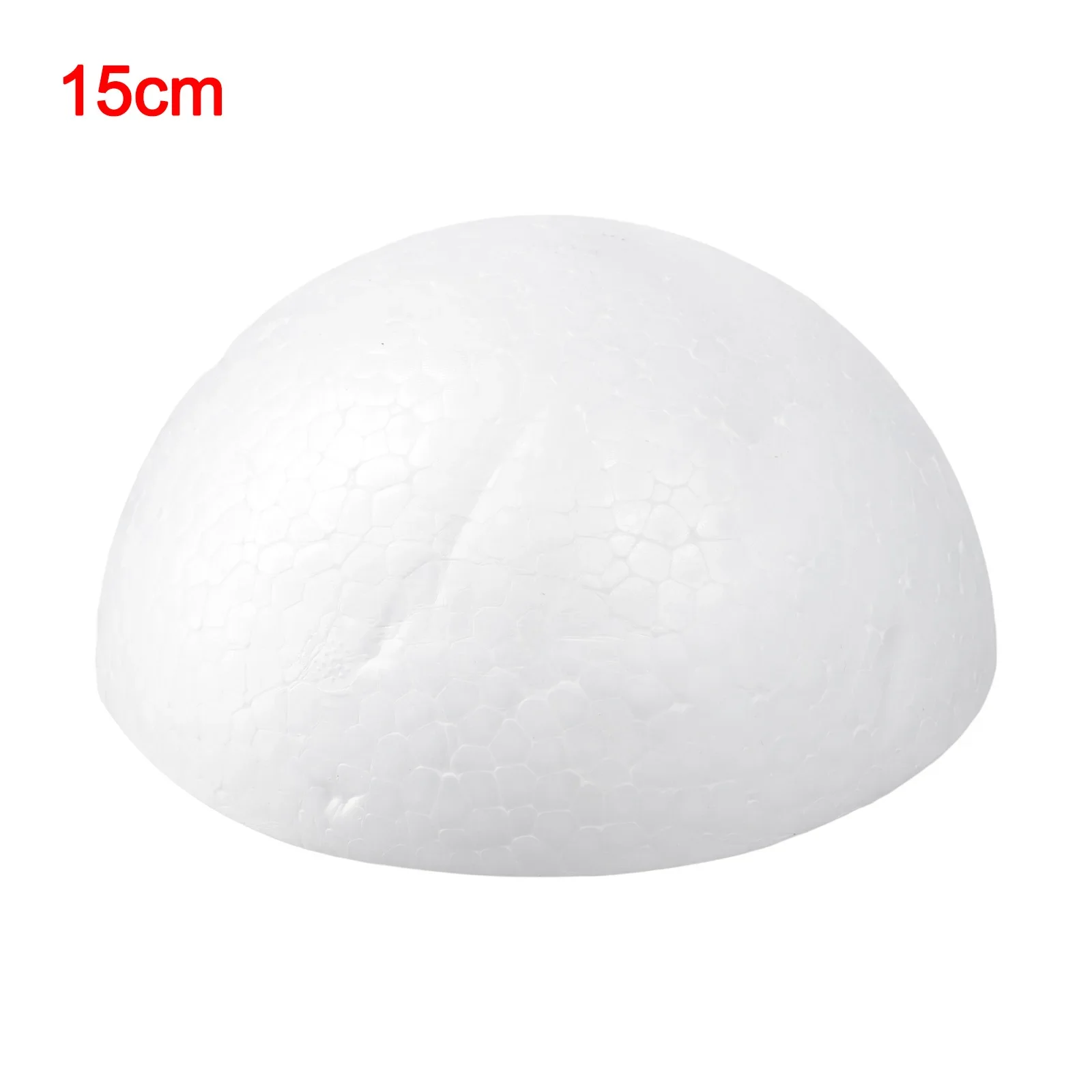 1 Stück 15 cm/18 cm/20 cm/25 cm halbrunde Polystyrol-Schaumkugeln für DIY Weihnachten Natal Kinder bemalt Hochzeit Party Blumenkugeln Dekor